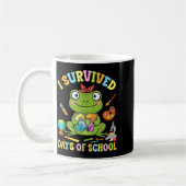 Mug I Survived Six Seven Days Of School Cute Frog Stud (Gauche)