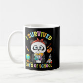 Mug I Survived Six Seven Days Of School Cute Panda Stu (Gauche)