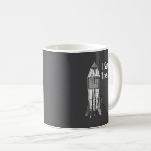 Mug I Survived The Rocket Funny Apparel  (Devant droit)