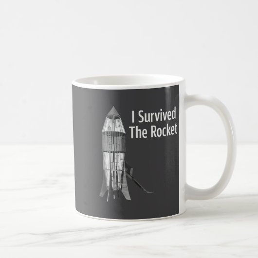 Mug I Survived The Rocket Funny Apparel  (Droite)