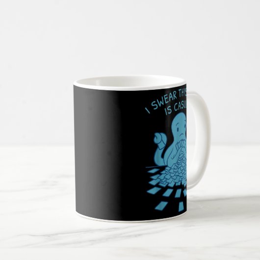 Mug I Swear This Deck Is Casual Funny Tabletop Gamer Q (Devant droit)