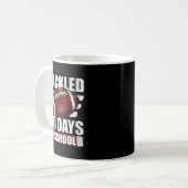 Mug I Tackled 100 Day Of School Football 100th Days Te (Devant gauche)