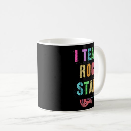 Mug I Teach Rockstars Band Vibes Teacher Rocks My Musi (Devant droit)