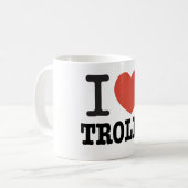 Mug I trolls de coeur (Devant gauche)
