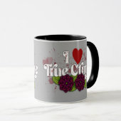 Mug I ❤️ True Crime.–Personalized Name (Devant droit)