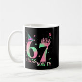 Mug I Was 6 Now I'm 7 67 Birthday Witch Nk Green Birth (Gauche)