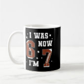 Mug I Was 6 Now I'm 7 Year Old Football Theme 7th Birt (Gauche)
