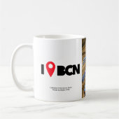 Mug I was in Barcelone : Cathedral of Barcelone (Gauche)