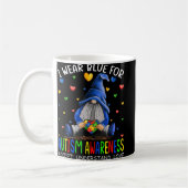 Mug I Wear Blue for Autism Aware Accept (Gauche)