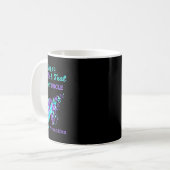 Mug I Wear Purple and Teal for My Uncle Suicide Preven (Devant gauche)