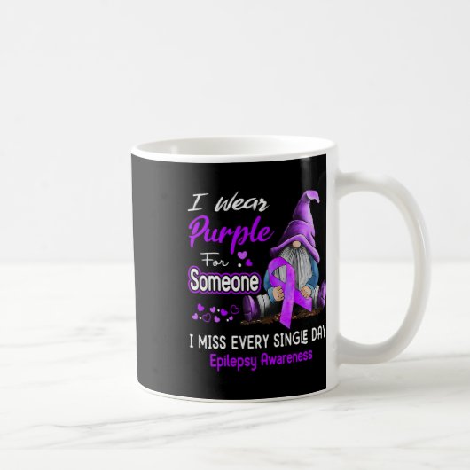 Mug I Wear Purple For Epilepsy Awareness  (Droite)