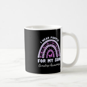Mug I Wear Purple For My Son Overdose Awareness Rainbo