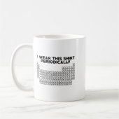 Mug I Wear This Shirt Periodically Funny Science  (Gauche)