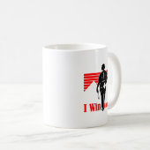 Mug I Win Google Me Motivational Retro Silhouette Shir (Devant droit)