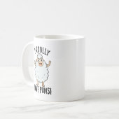 Mug I Wooly Love Puns Funny Sheep Pun  (Devant gauche)