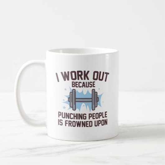 Mug I Work Out (Gauche)