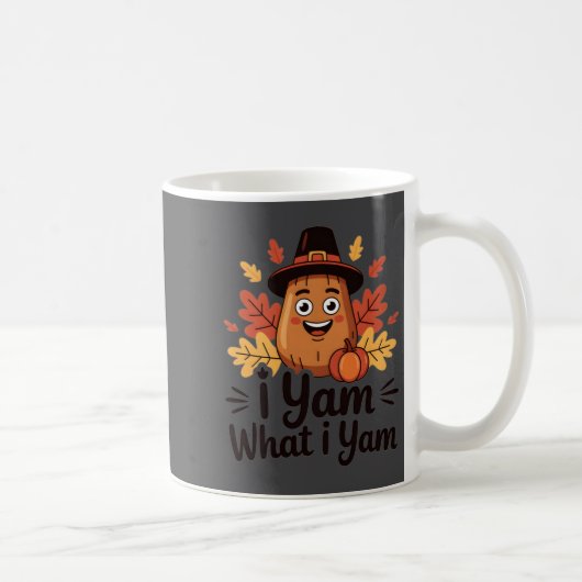 Mug I Yam What I Yam Clic Thanksgiving Yam With Hat Lo (Droite)