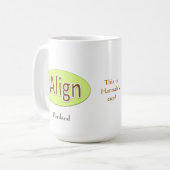 Mug iAlign + votre ville + votre nom (Devant gauche)