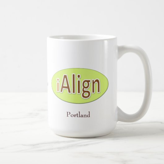 Mug iAlign + votre ville + votre nom (Droite)