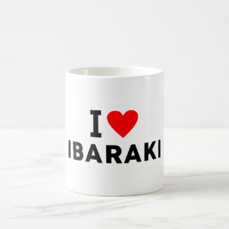 Mug Ibaraki Japon nom de ville amour symbole de cœur v