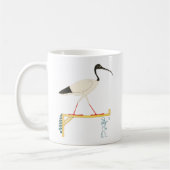 Mug Ibis Illustration & Thoth Hiéroglyphique (Gauche)