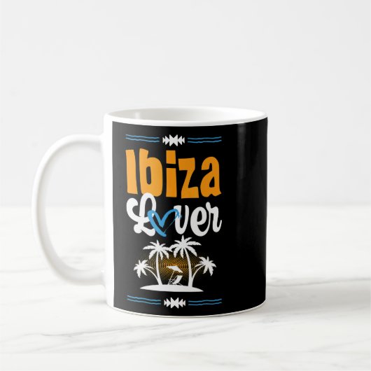 Mug Ibiza Love Vacance Heart Summer Citation (Gauche)