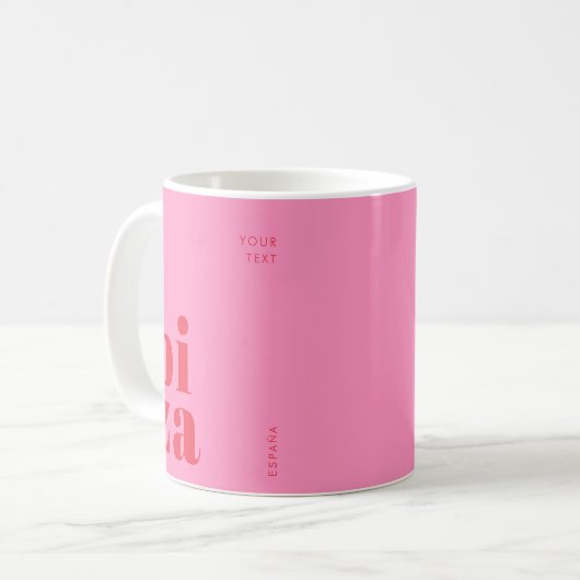 Mug Ibiza rose élégant Espagne (Devant gauche)