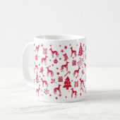 Mug Ibizan Hound Design de Noël (Devant gauche)