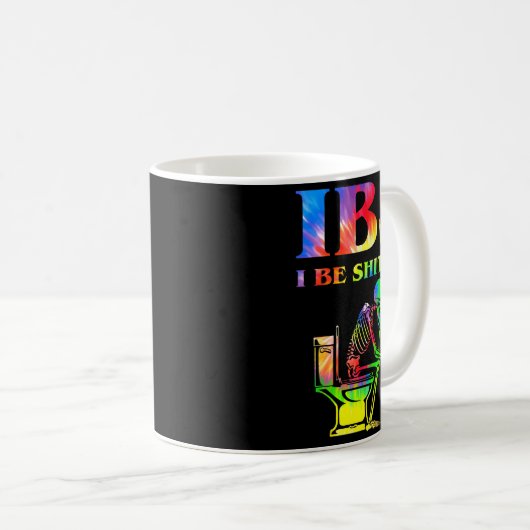 Mug Ibs I Be Tin' Funny Skeleton Tie Dye  (Devant droit)
