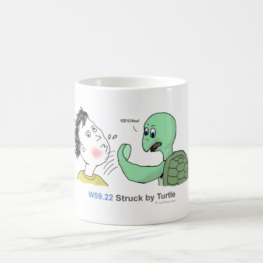 Mug ICD-10 : W59.22 frappé par la tortue (Centre)