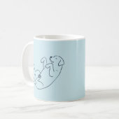 Mug Ice Blue Labrador Dog Mom – Resting with My Dog (Devant gauche)