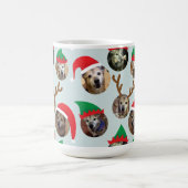 Mug Ice Blue Silly Christmas Casquette Chien Photo Col (Centre)