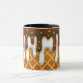 Mug Ice Cream Drip Gaufle Cone Chocolate And Vanilla (Centre)