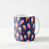 Mug Ice cream, popsicles and cherries pattern (Devant droit)