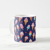 Mug Ice cream, popsicles and cherries pattern (Devant gauche)