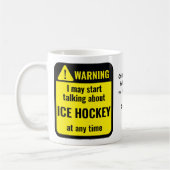 Mug Ice Hockey Funny Personalized (Gauche)