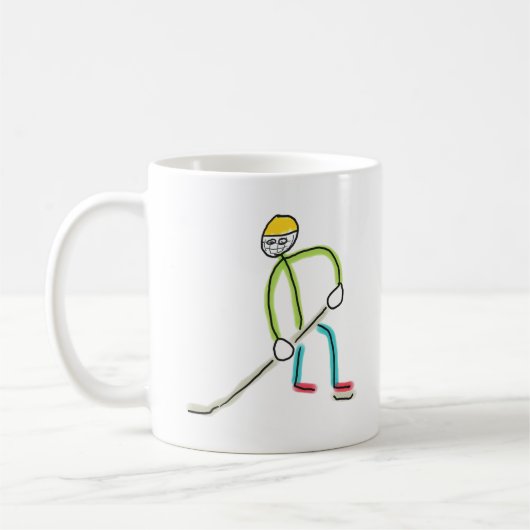 Mug Ice Hockey Stickman (Gauche)