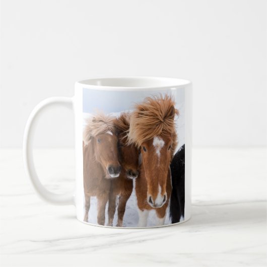 Mug Icelandic Horses nuzzle (Gauche)
