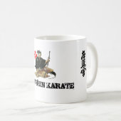 Mug ICHIGEKI, kanji, kanji, KYOKUSHIN KARATE, dojo (Devant droit)