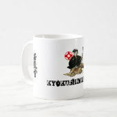 Mug ICHIGEKI, kanji, kanji, KYOKUSHIN KARATE, dojo (Devant gauche)