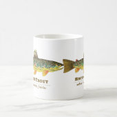 Mug Ichthyologie latine de la truite Brown (Centre)