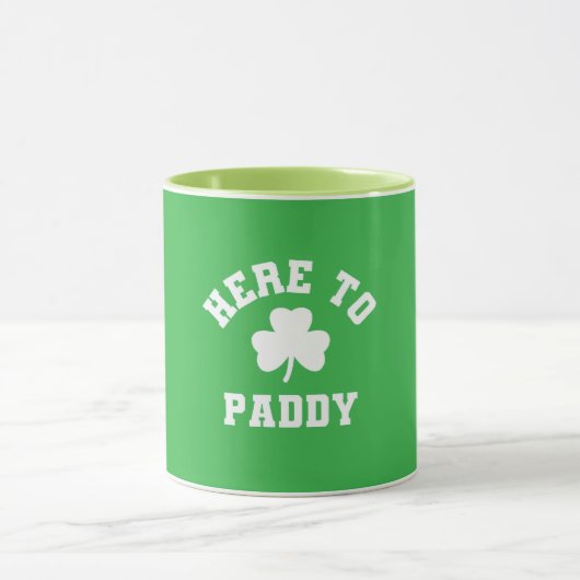 Mug Ici à Paddy Funny Shamrock de la Saint Patrick (Centre)