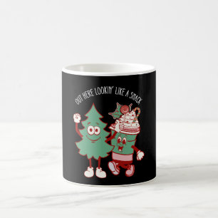 Mug Ici dehors ayant l'air d'un goûter Gâteau d'arbre