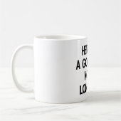 Mug Ici pendant un bon temps pas un long temps (Gauche)