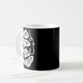 Mug Ici Poisson Poisson Drôle Cadeau Pour Les Amateurs (Devant gauche)