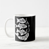 Mug Ici Poisson Poisson Drôle Cadeau Pour Les Amateurs (Gauche)