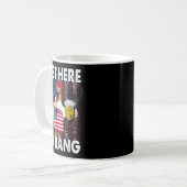 Mug Ici pour faire exploser Funny Chicken USA Feux d'a (Devant gauche)