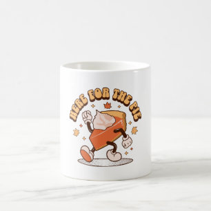 Mug Ici pour la tarte - Drôle de tarte à la citrouille