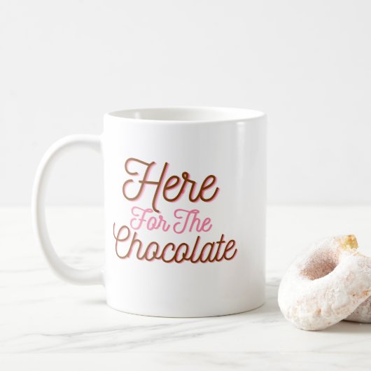 Mug Ici pour le chocolat (Avec donut)
