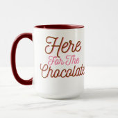 Mug Ici pour le chocolat (Gauche)